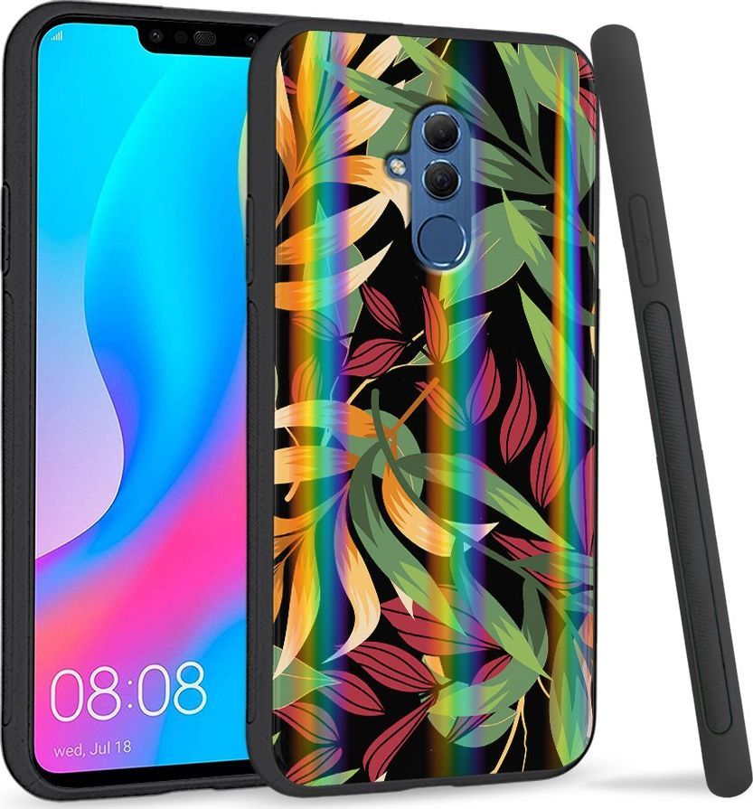 Super Fashion Etui Rainbow Series na Huawei Mate 20 Lite Kolorowe liście 1