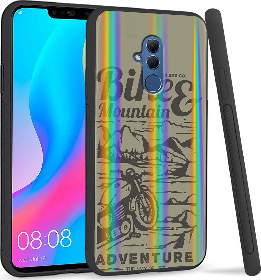 Super Fashion Etui Rainbow Series na Huawei Mate 20 Lite Motor w górach 1