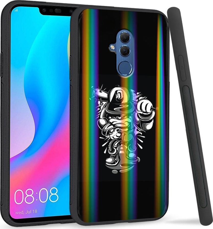 Super Fashion Etui Rainbow Series na Huawei Mate 20 Lite Małpa gangster 1