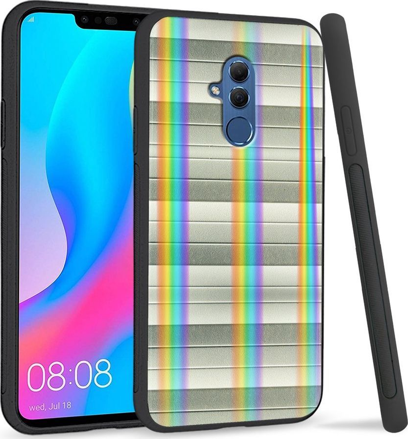 Super Fashion Etui Rainbow Series na Huawei Mate 20 Lite Odcienie szarości 1