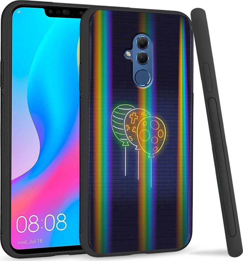 Super Fashion Etui Rainbow Series na Huawei Mate 20 Lite Neonowe balony 1