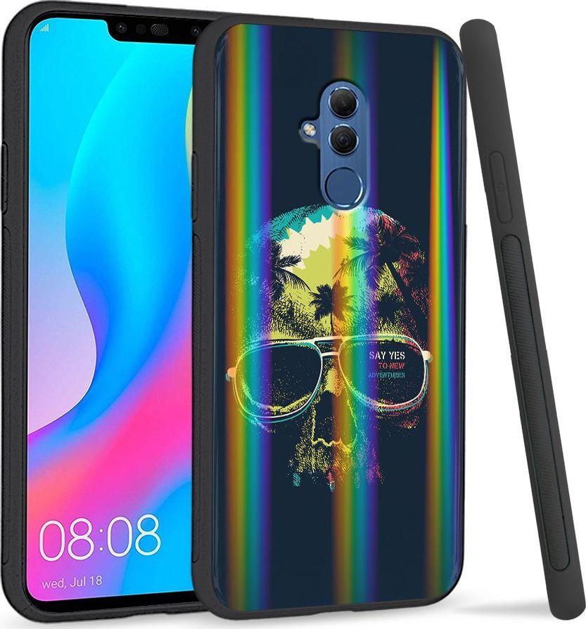 Super Fashion Etui Rainbow Series na Huawei Mate 20 Lite Hawajska czaszka 1