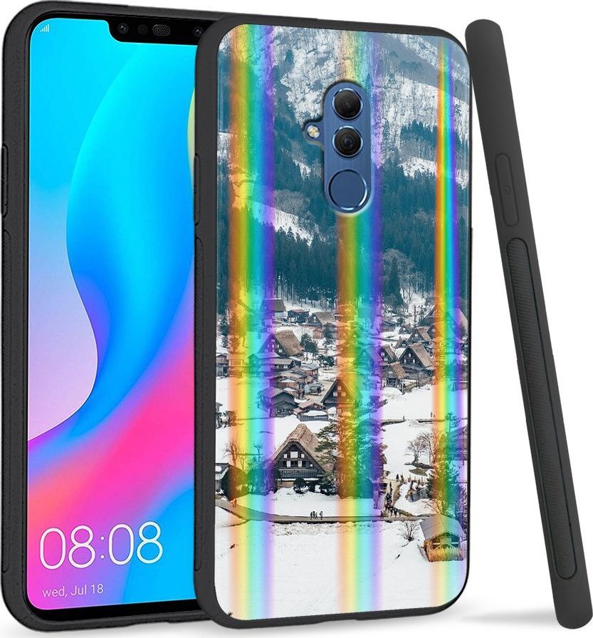 Super Fashion Etui Rainbow Series na Huawei Mate 20 Lite Miasto w górach 1