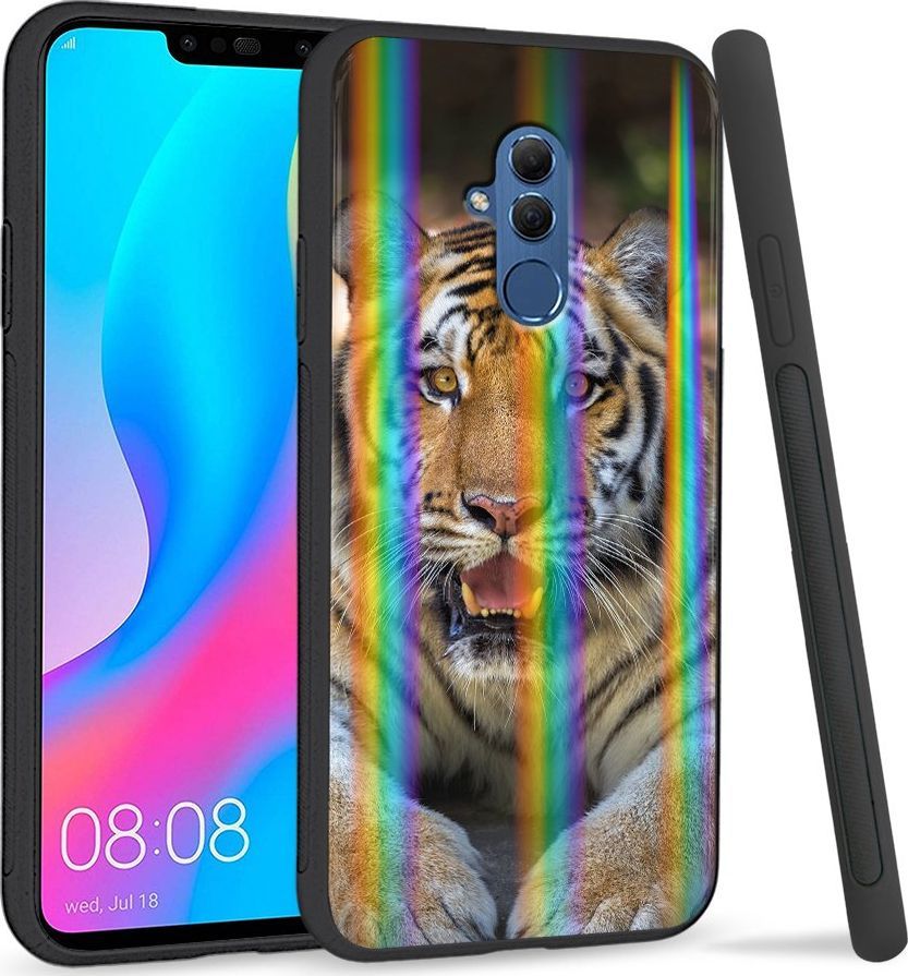 Super Fashion Etui Rainbow Series na Huawei Mate 20 Lite Tygrys 1