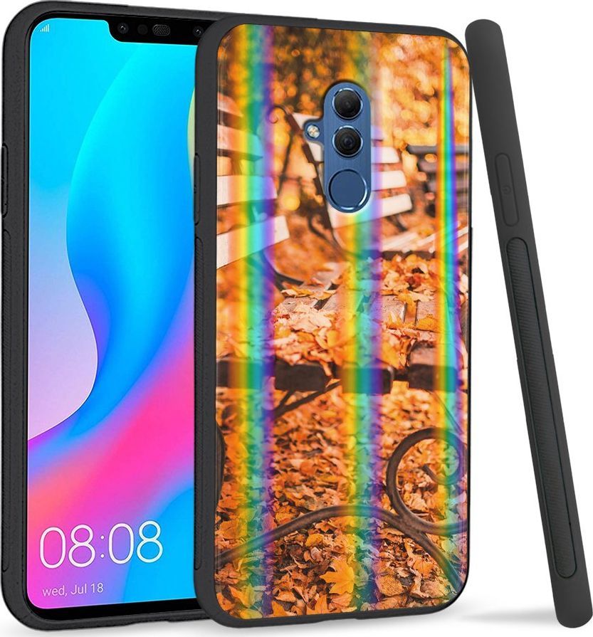 Super Fashion Etui Rainbow Series na Huawei Mate 20 Lite Ławka w parku 1