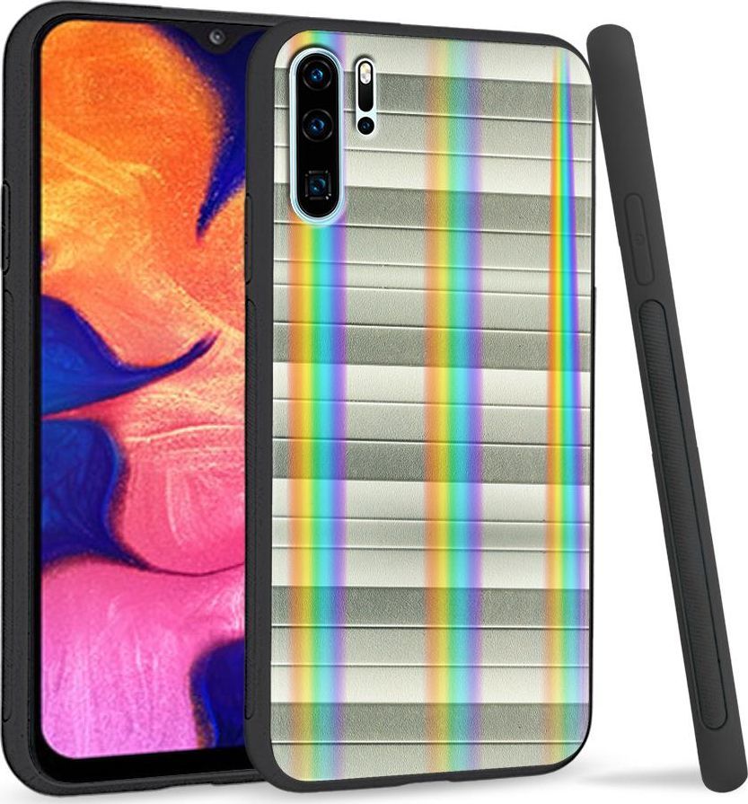 Super Fashion Etui Rainbow Series na Huawei P30 Pro Odcienie szarości 1