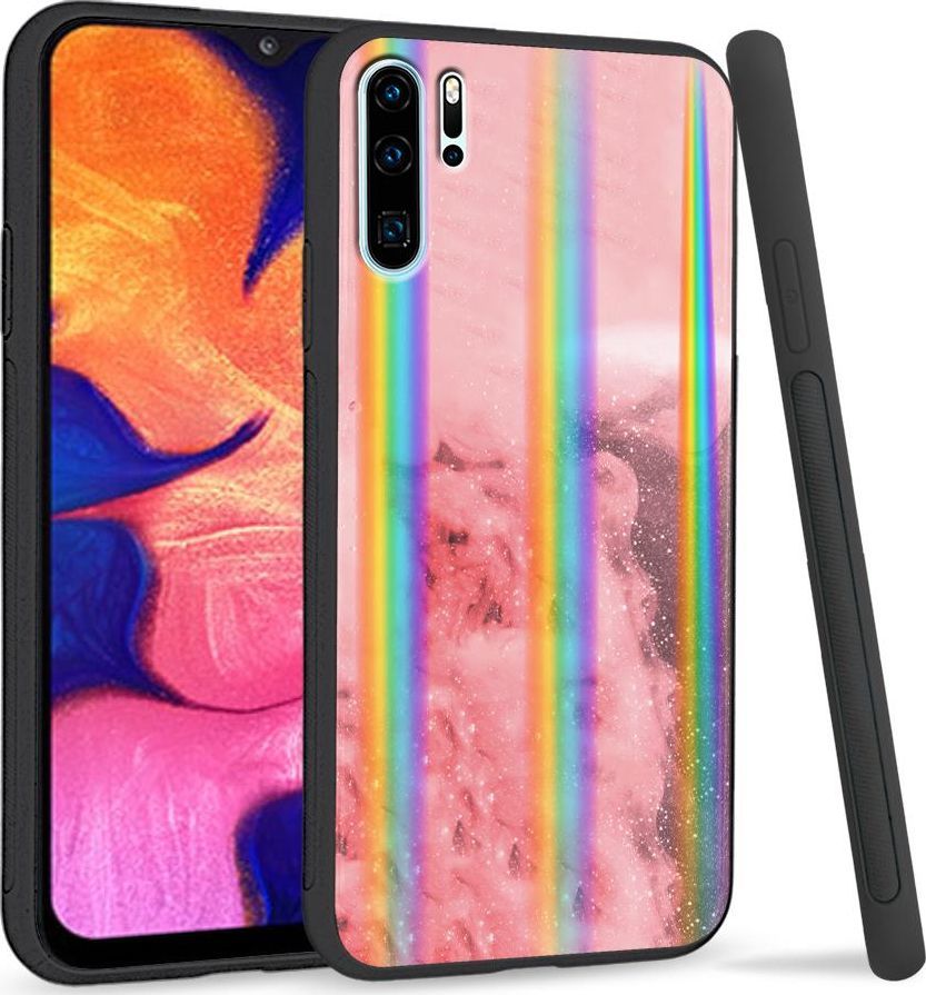 Super Fashion Etui Rainbow Series na Huawei P30 Pro Różowy dym 1
