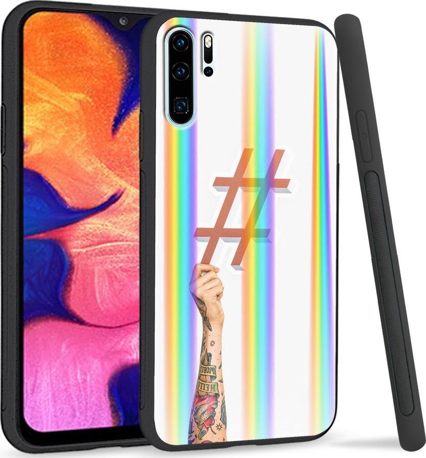 Super Fashion Etui Rainbow Series na Huawei P30 Pro Hasztag 1