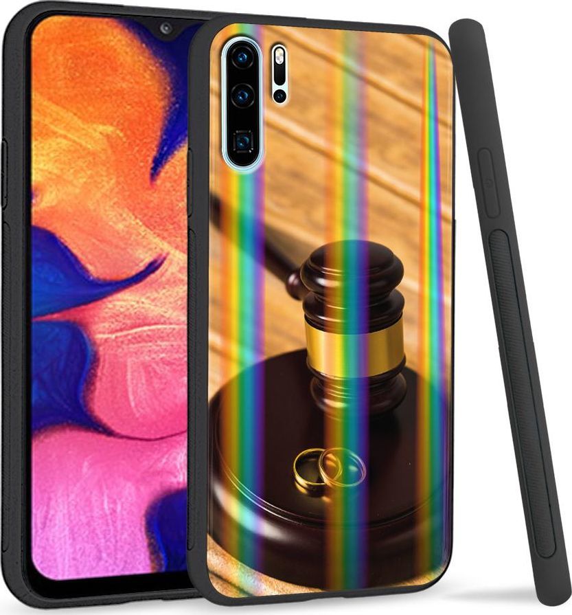 Super Fashion Etui Rainbow Series na Huawei P30 Pro Obrączki 1