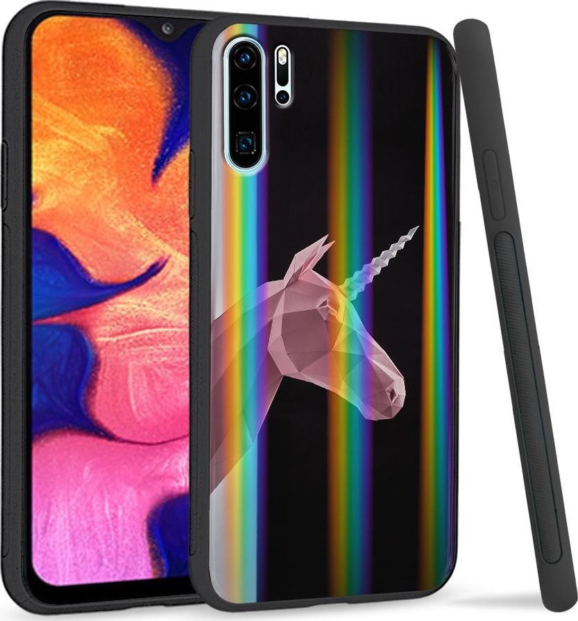 Super Fashion Etui Rainbow Series na Huawei P30 Pro Jednorożec 3D 1
