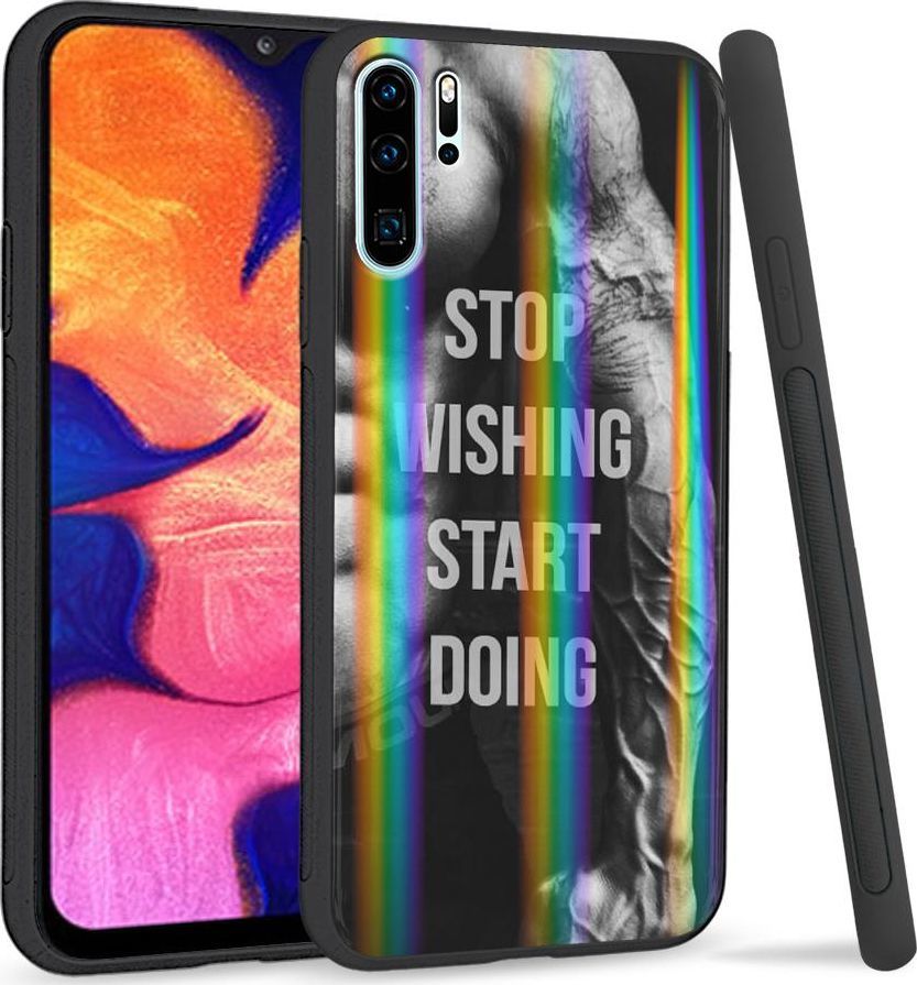 Super Fashion Etui Rainbow Series na Huawei P30 Pro Start doing|Stop wishing 1