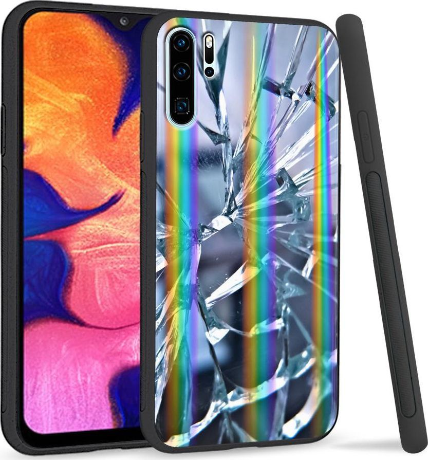 Super Fashion Etui Rainbow Series na Huawei P30 Pro Pęknięte szkło 1