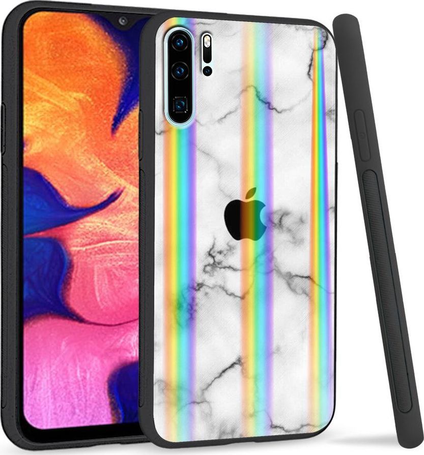 Super Fashion Etui Rainbow Series na Huawei P30 Pro Marble Apple 1