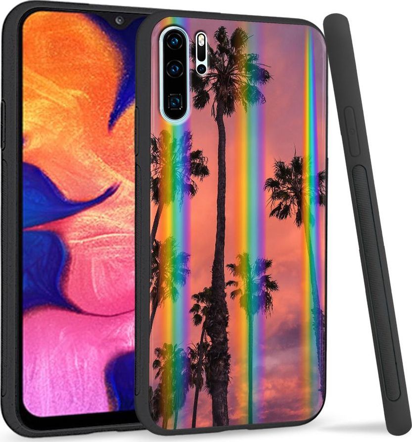 Super Fashion Etui Rainbow Series na Huawei P30 Pro Palms 1