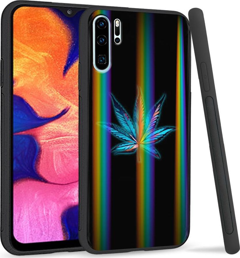 Super Fashion Etui Rainbow Series na Huawei P30 Pro Liść 1