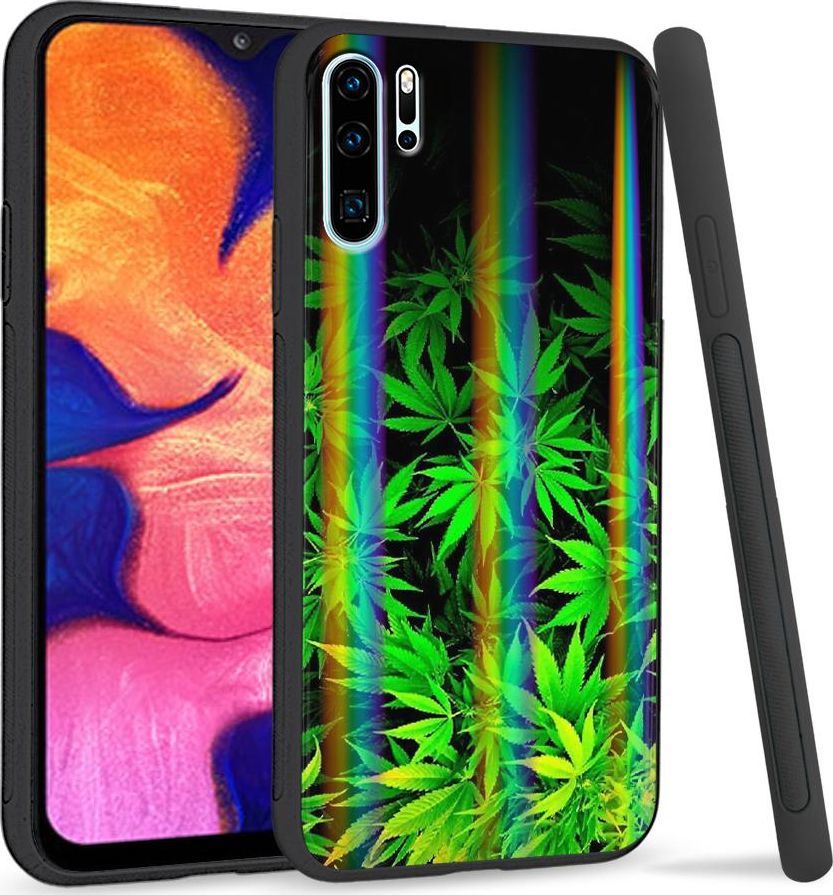 Super Fashion Etui Rainbow Series na Huawei P30 Pro Czarne Zioło 1