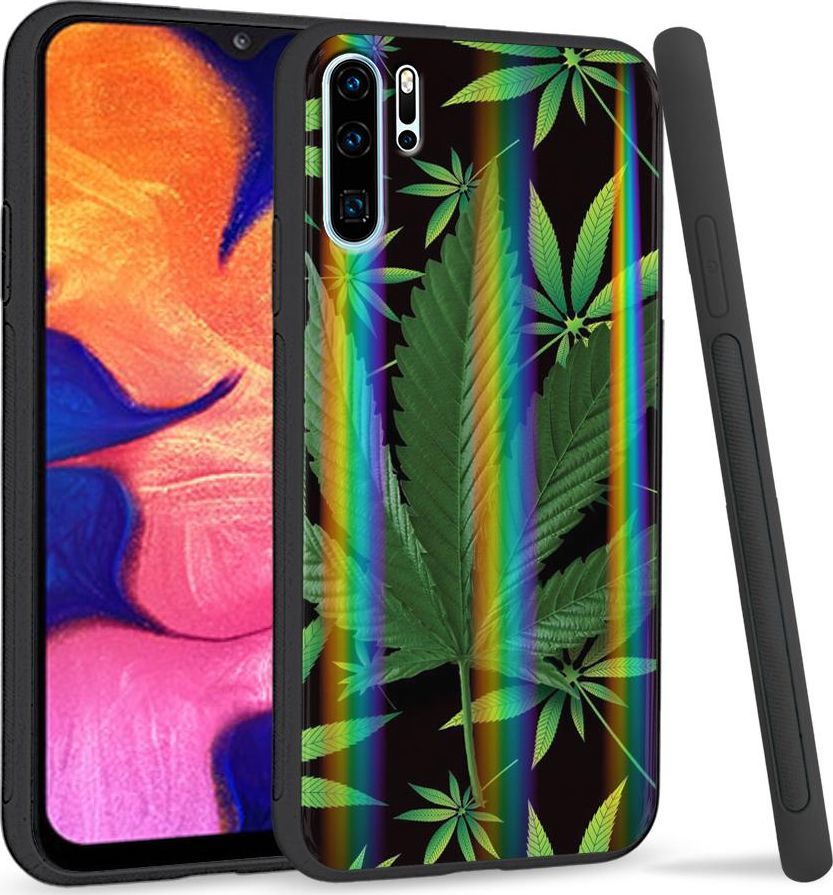 Super Fashion Etui Rainbow Series na Huawei P30 Pro Liście 1