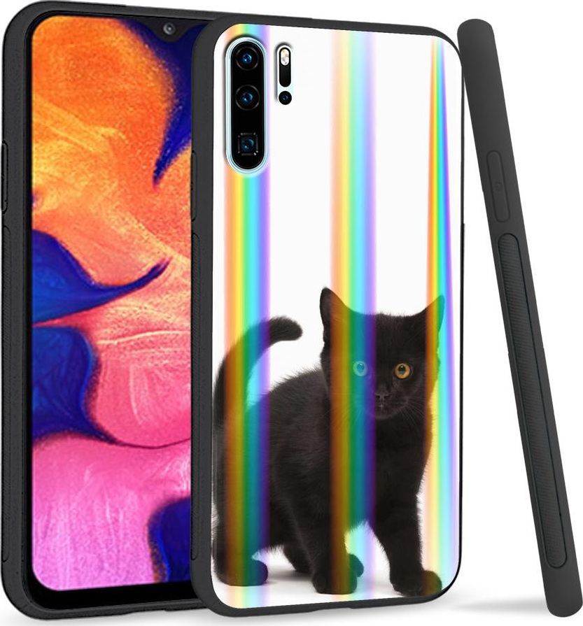 Super Fashion Etui Rainbow Series na Huawei P30 Pro Black Kitty 1