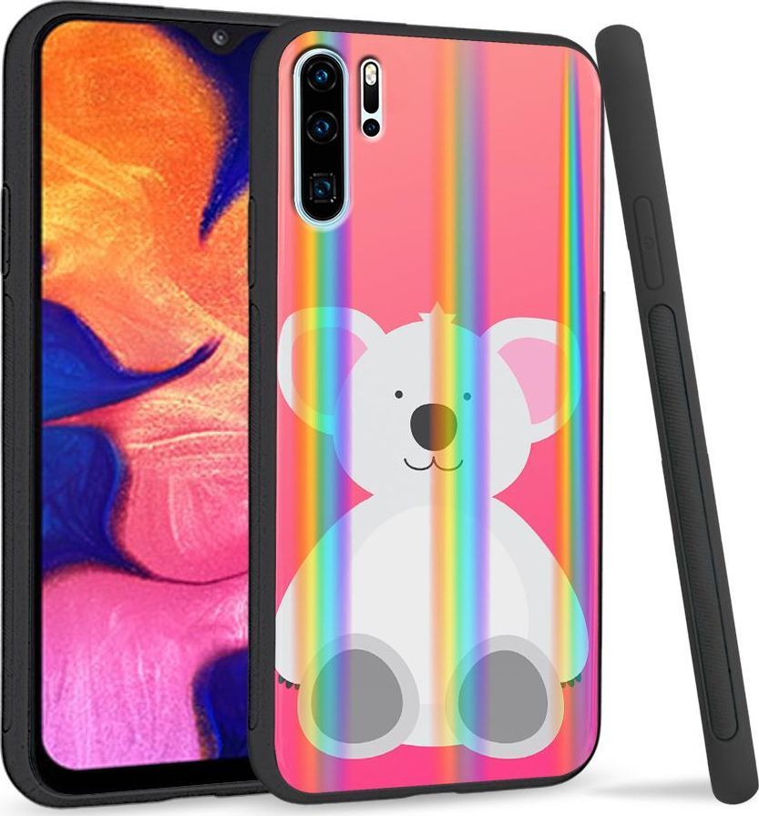 Super Fashion Etui Rainbow Series na Huawei P30 Pro White Bear 1