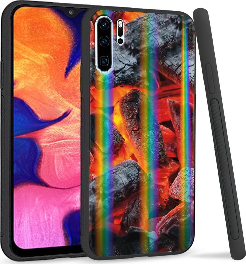 Super Fashion Etui Rainbow Series na Huawei P30 Pro Ognisko 1