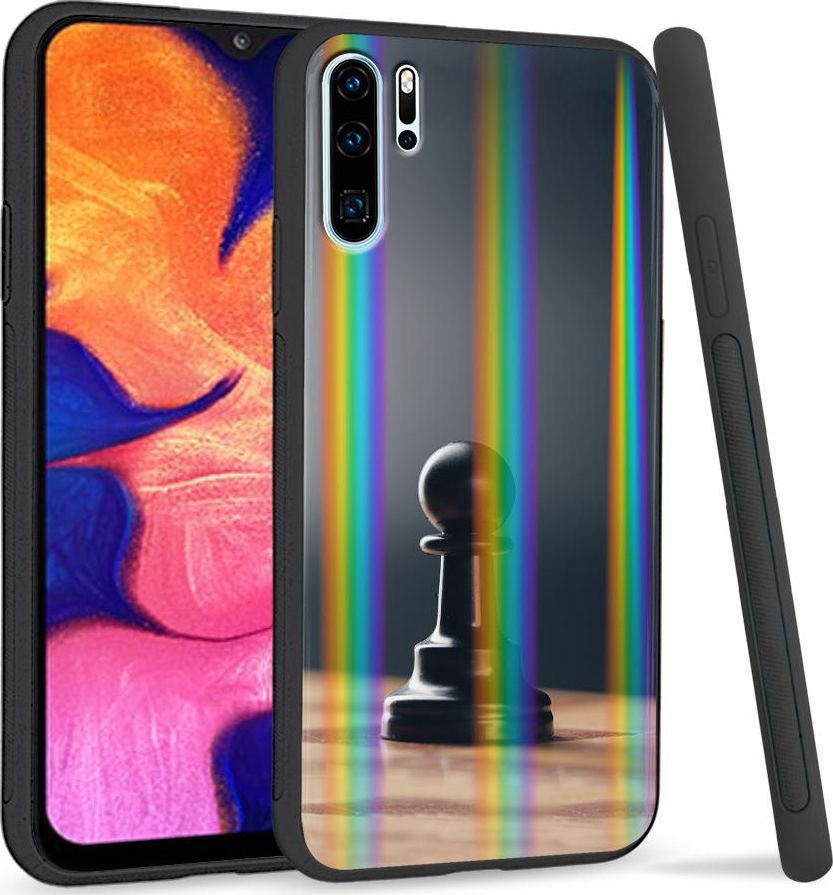 Super Fashion Etui Rainbow Series na Huawei P30 Pro Czarny pionek 1