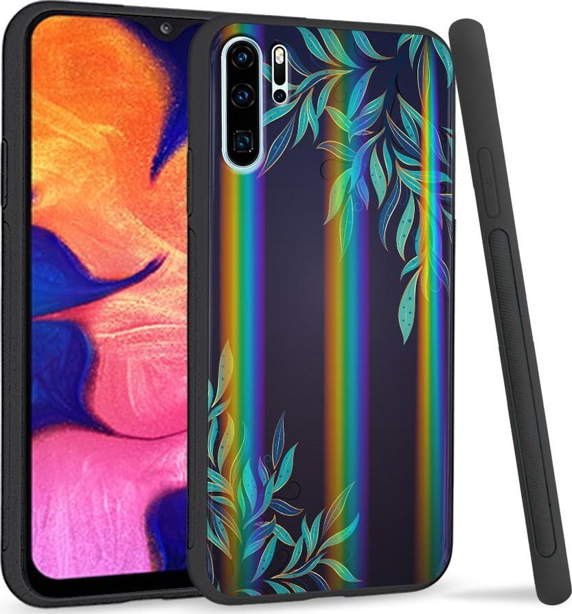 Super Fashion Etui Rainbow Series na Huawei P30 Pro Ramka z lisci 1