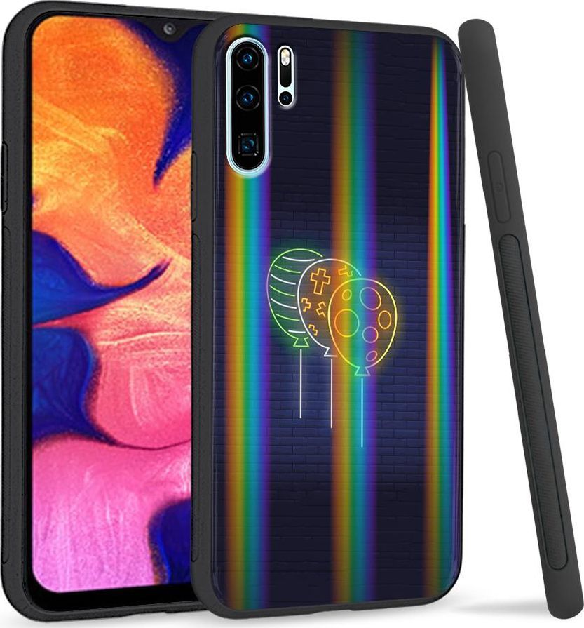Super Fashion Etui Rainbow Series na Huawei P30 Pro Neonowe balony 1