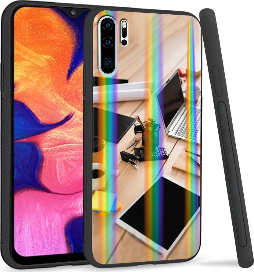 Super Fashion Etui Rainbow Series na Huawei P30 Pro Lubię moją pracę 1