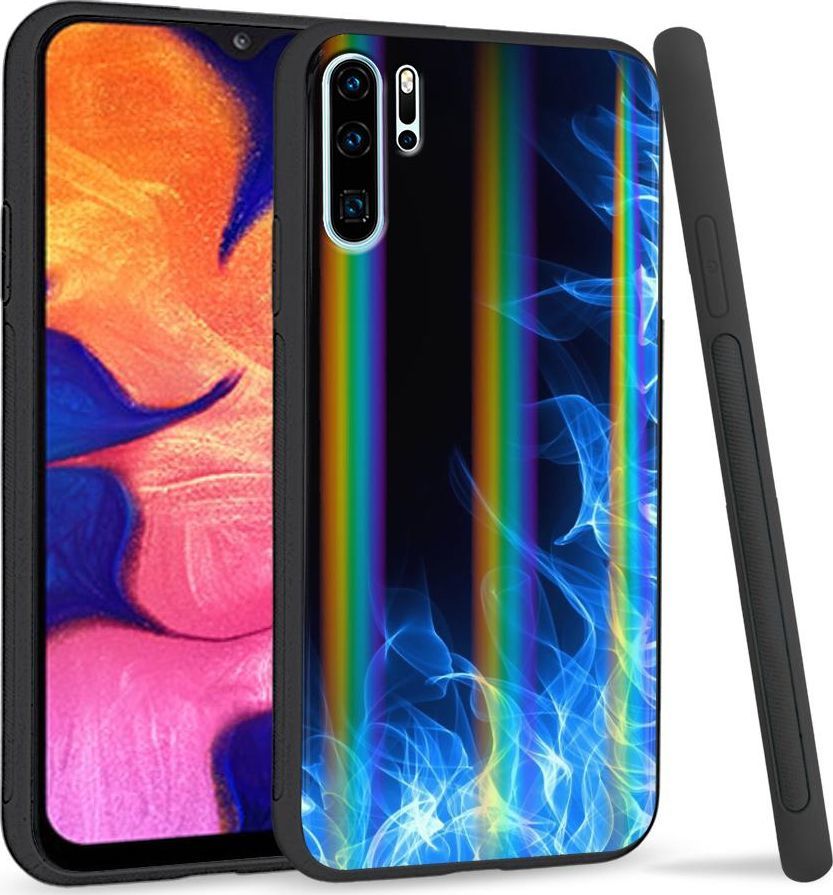Super Fashion Etui Rainbow Series na Huawei P30 Pro Niebieski Podmuch 1