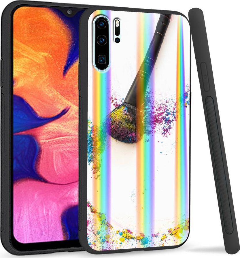 Super Fashion Etui Rainbow Series na Huawei P30 Pro Kolorowy puder 1