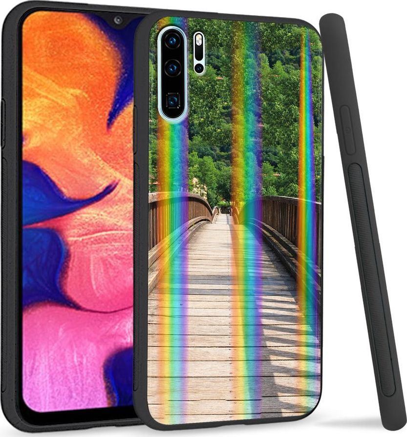 Super Fashion Etui Rainbow Series na Huawei P30 Pro Drewniany most 1