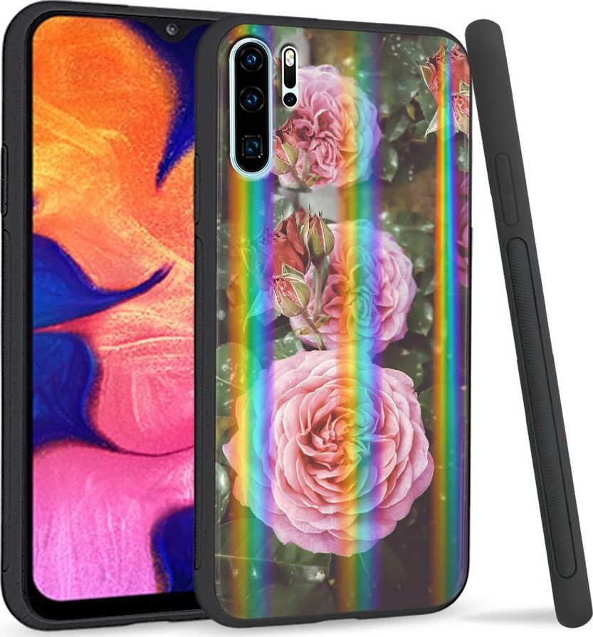 Super Fashion Etui Rainbow Series na Huawei P30 Pro Krzew róży 1