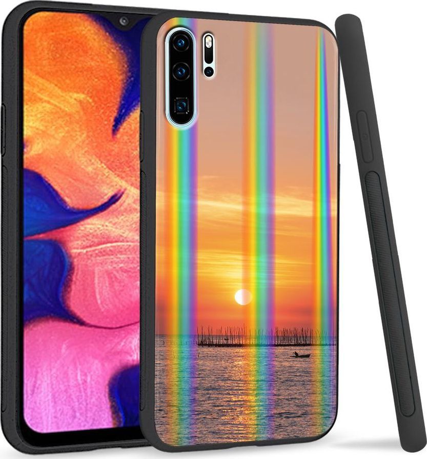 Super Fashion Etui Rainbow Series na Huawei P30 Pro Zachód słońca 1