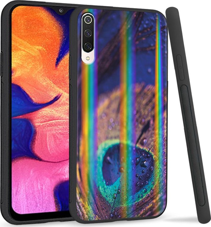 Super Fashion Etui na telefon Xiaomi Mi9 Rainbow Case Peacock Feather Closeup 1