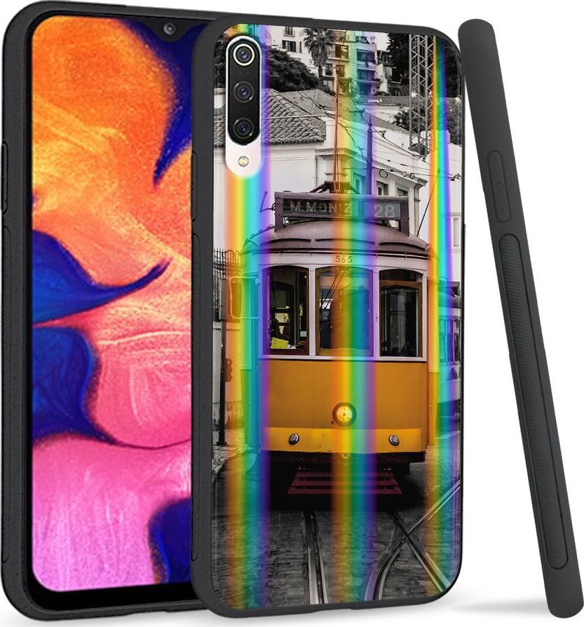 Super Fashion Etui na telefon Xiaomi Mi9 Rainbow Case Stary tramwaj 1