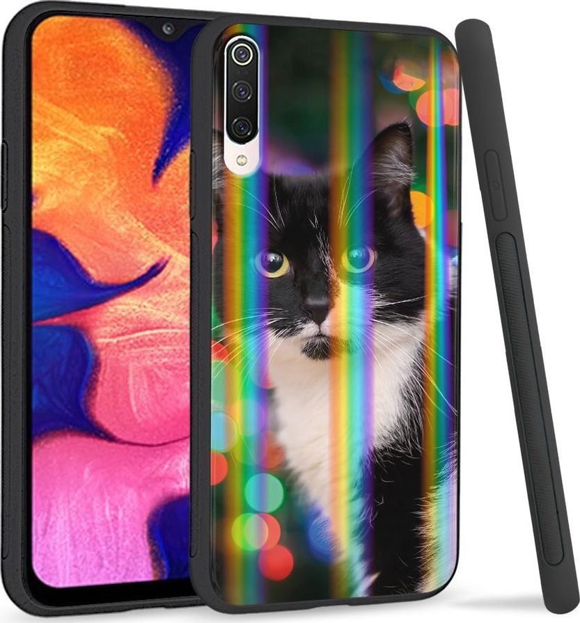 Super Fashion Etui na telefon Xiaomi Mi9 Rainbow Case Uroczy kot 1