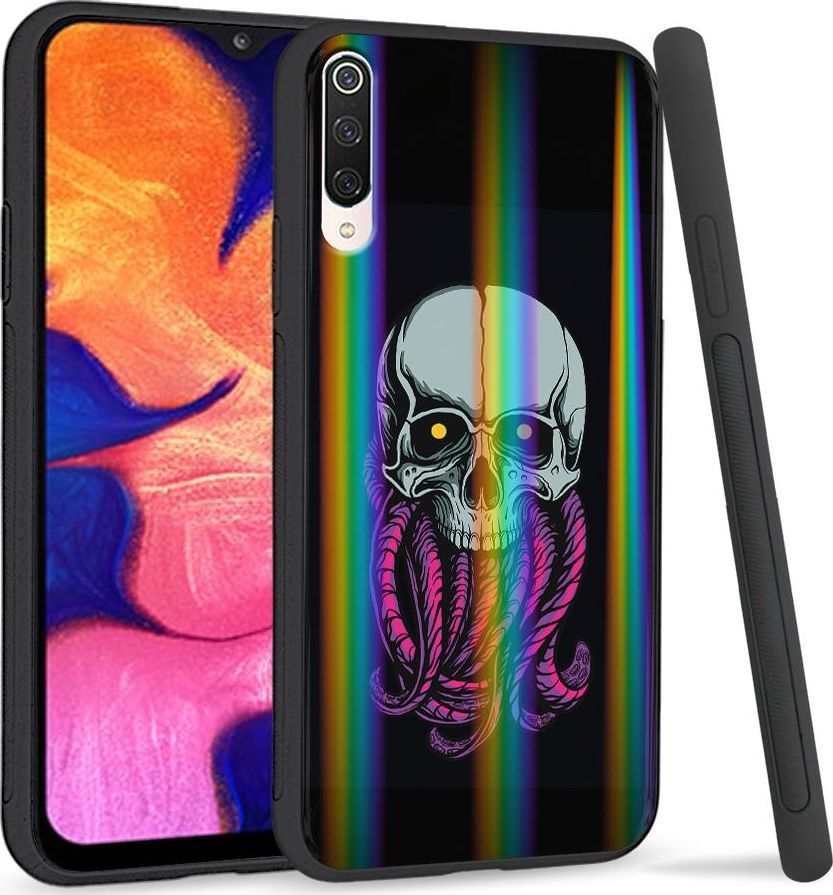 Super Fashion Etui na telefon Xiaomi Mi9 Rainbow Case Starszna czaska 1