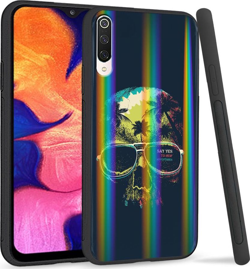 Super Fashion Etui na telefon Xiaomi Mi9 Rainbow Case Hawajska czaszka 1