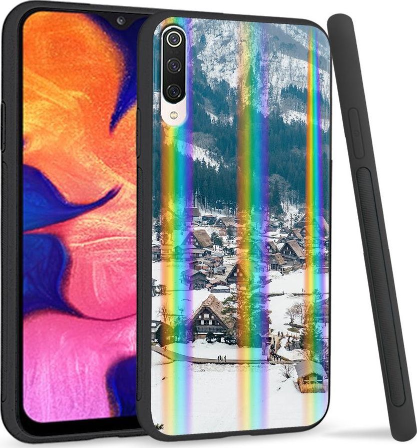 Super Fashion Etui na telefon Xiaomi Mi9 Rainbow Case Miasto w górach 1