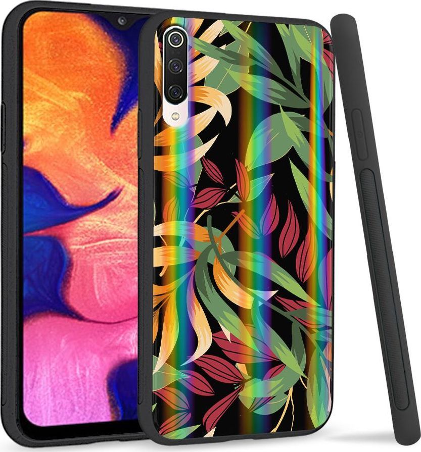Super Fashion Etui na telefon Xiaomi Mi9 Rainbow Case Kolorowe liście 1