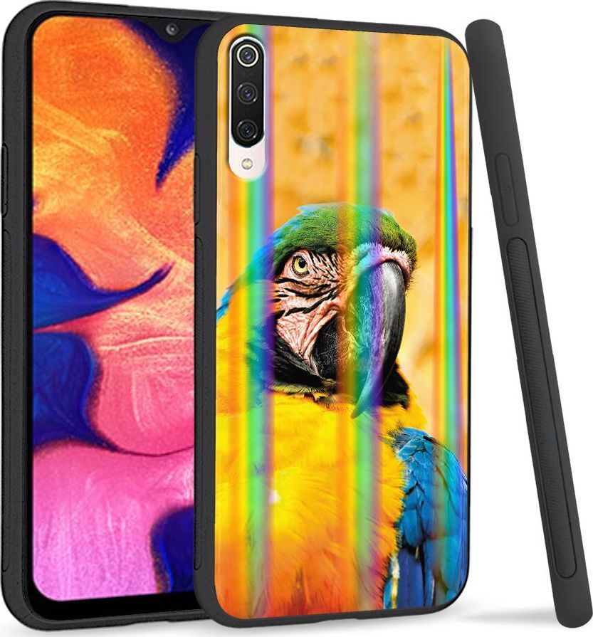 Super Fashion Etui na telefon Xiaomi Mi9 Rainbow Case Papuga 1