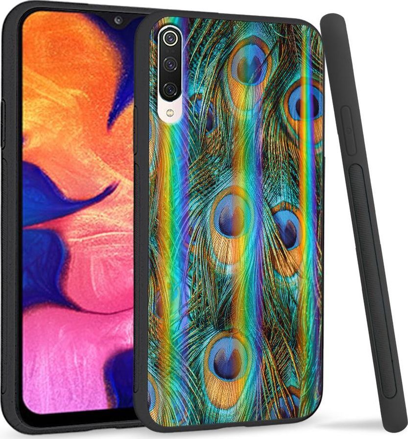 Super Fashion Etui na telefon Xiaomi Mi9 Rainbow Case Peacock Feather Bunch 1