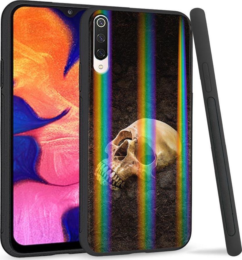 Super Fashion Etui na telefon Xiaomi Mi9 Rainbow Case Czaszka w ziemi 1