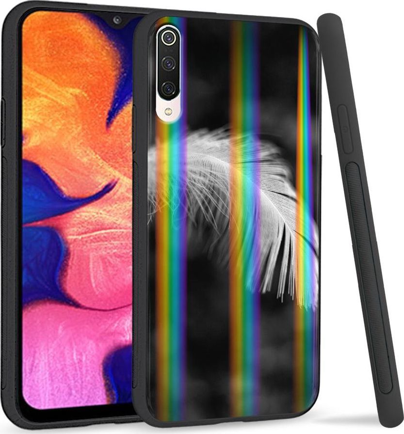 Super Fashion Etui na telefon Xiaomi Mi9 Rainbow Case Pióro 1