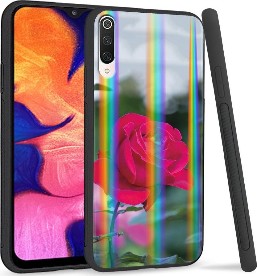 Super Fashion Etui na telefon Xiaomi Mi9 Rainbow Case Pąk rózy 1