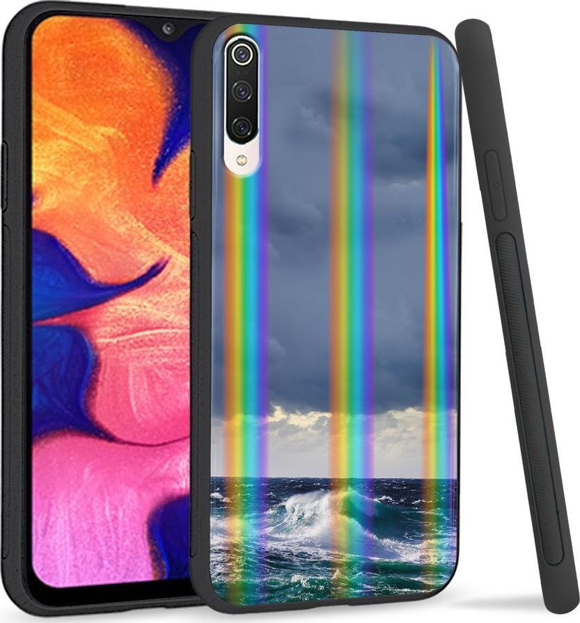 Super Fashion Etui na telefon Xiaomi Mi9 Rainbow Case Fale na morzu 1