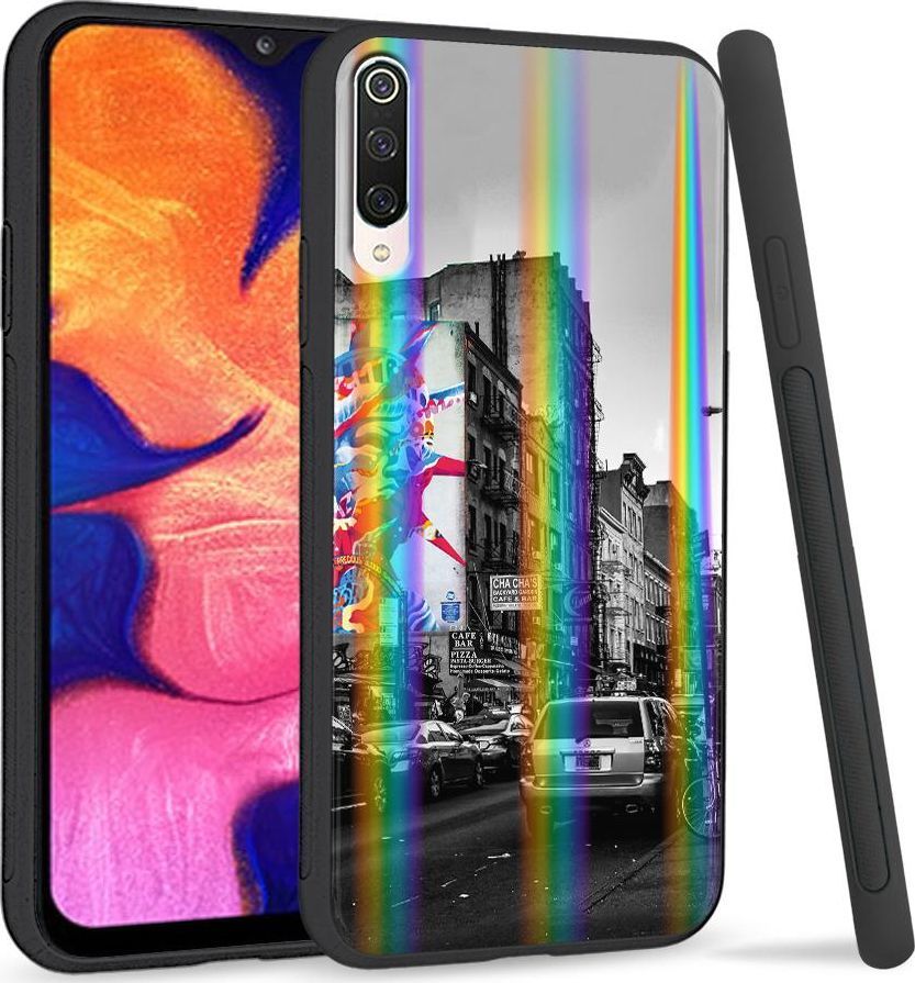 Super Fashion Etui na telefon Xiaomi Mi9 Rainbow Case Miasto 1