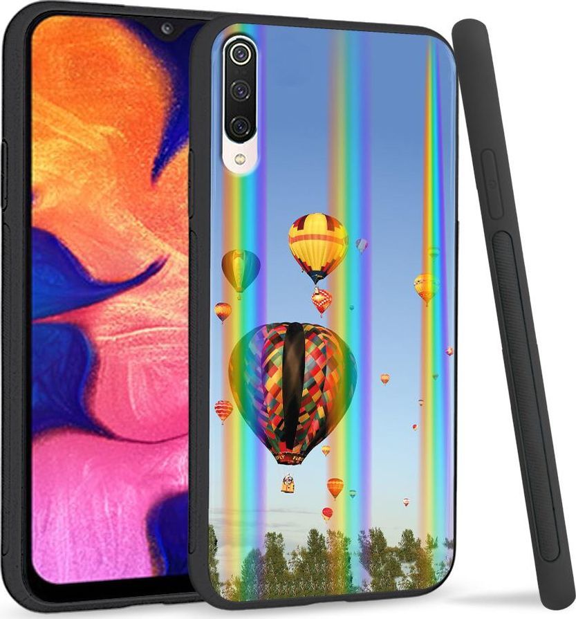 Super Fashion Etui na telefon Xiaomi Mi9 Rainbow Case Balony na niebie 1
