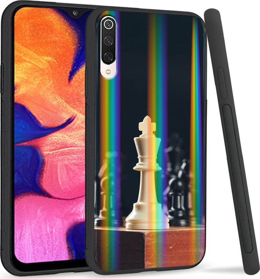 Super Fashion Etui na telefon Xiaomi Mi9 Rainbow Case Szachy 1