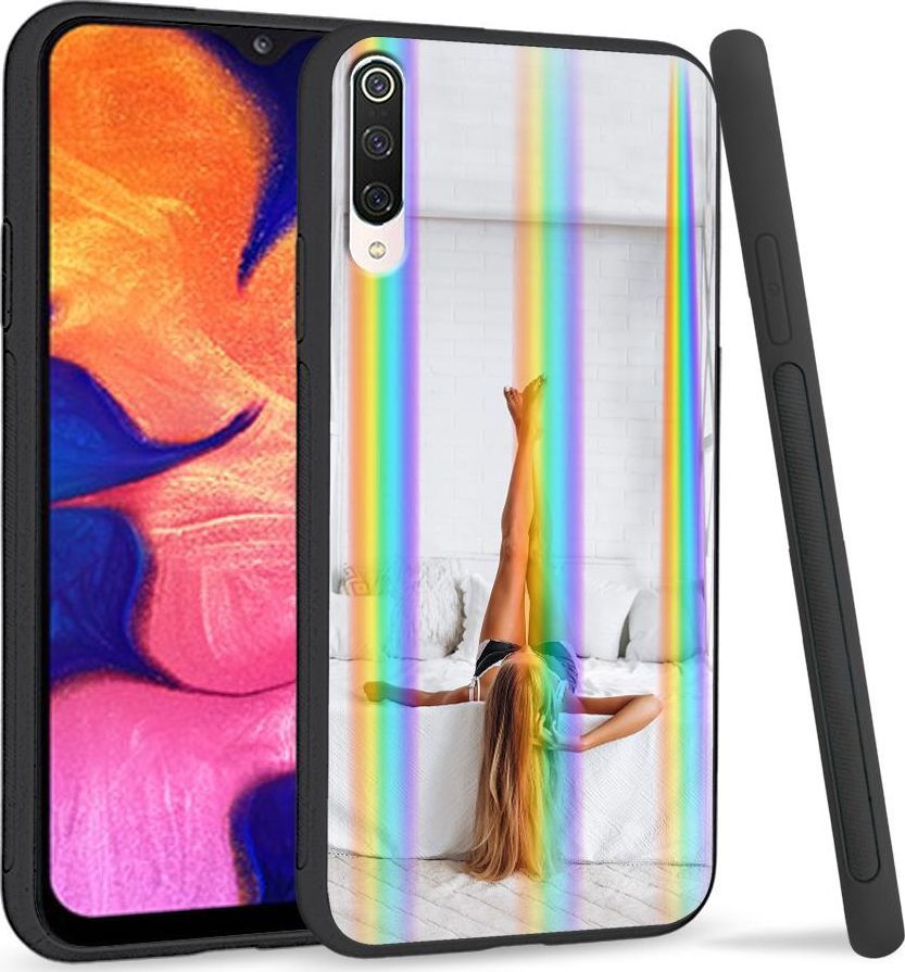 Super Fashion Etui na telefon Xiaomi Mi9 Rainbow Case Biały pokók 1